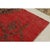 Textile 1960s Vintage Art Deco Rug in Red, Gold-Yellow Distressed Geometric Pattern For Sale - Image 7 of 8