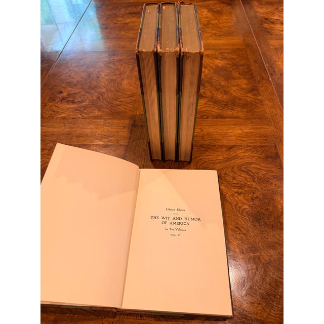 Early 20th Century Antique "The Wit and Humor of America" Book Lot – Volumes Iv, V, VI & IX For Sale - Image 5 of 9