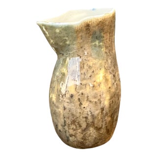 Vintage Abstract Ceramic Pitcher For Sale