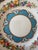 Vintage Crown Staffordshire Lyric Tunis Blue Bread Plates – Set of 9 – Fine Bone China England – 1930s–1950s For Sale - Image 10 of 12