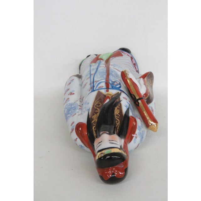 Hand Painted Chinese Porcelain Sanxing Figurine Fu Xing Holding Scroll 5048b For Sale - Image 11 of 13