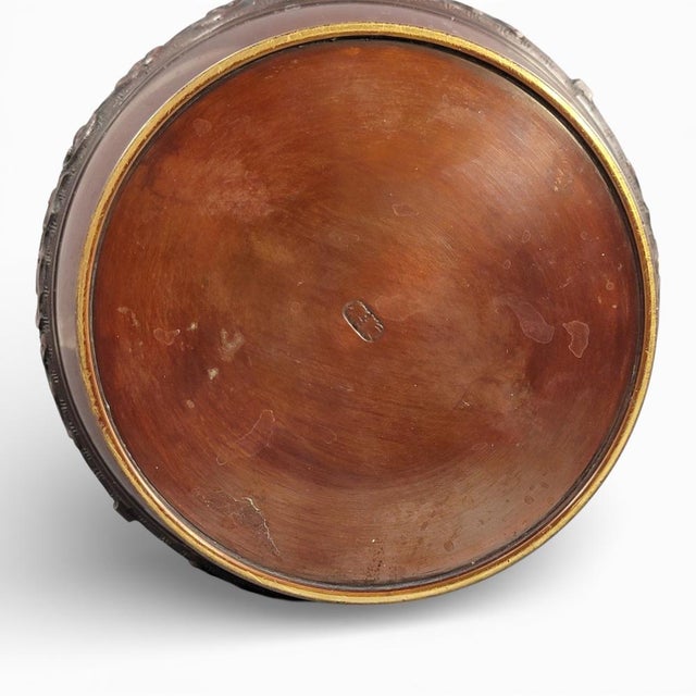 Large Japanese Meiji–Taishō Archaistic Bronze Hu Vase, Takaoka Circle For Sale - Image 10 of 17