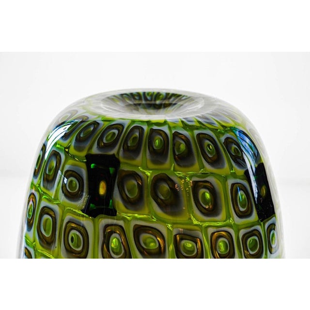 Murano Glass Vase with Murrine in the style of Murrine Romane For Sale - Image 16 of 18