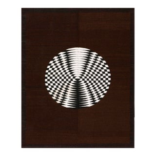 Elegant Brown Color Geometric Desing Antique Navajo Rug For Sale