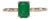 1.2Ct Zambian Emerald Ring With Earth-Mined Diamond Accents: Solid 14k Gold, Size 6.75 For Sale