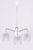 Metal Mid-Century Chrome and Opaline Glass Chandelier by Drukov, Czech, 1970s For Sale - Image 7 of 10
