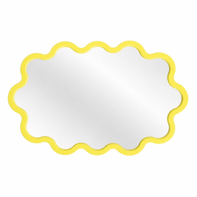 Black Large Modern Horizontal Oval Wavy Black Mirror – Hvyli Oval 90 by Oitoproducts For Sale - Image 8 of 15