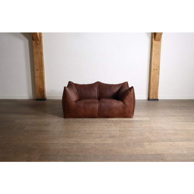 Buffalo Leather Le Bambole Sofa by Mario Bellini for B&B Italia, 1970s For Sale - Image 9 of 18
