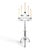 Black Large Wrought Iron Church Chandelier for 5 Candles For Sale - Image 8 of 8