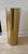 Vintage 1980s Postmodern light up gold metal pedestal with frosted glass top.