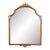 Vintage French Louis XV Neoclassical Style Mahogany Wall Hanging Vanity Mirror For Sale
