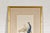 Woman in a Blue Dress Threading Silk Chinese Watercolor in Gilt Frame For Sale In New York - Image 6 of 12