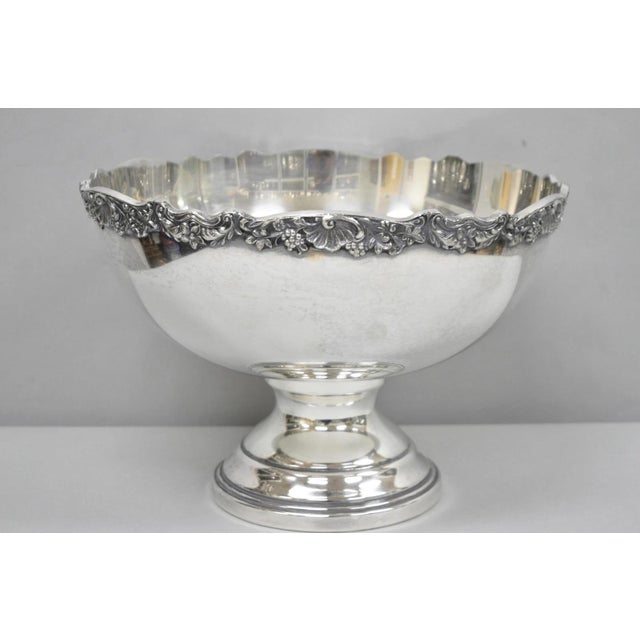 Mid 20th Century f.b. Rogers Victorian Silver Plated Bar Punch Bowl Ice Bucket Champagne Chiller For Sale - Image 11 of 11