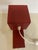 Mid-Century Modern Vintage Geometric Red Metal Table Lamp, 1970s For Sale - Image 3 of 15