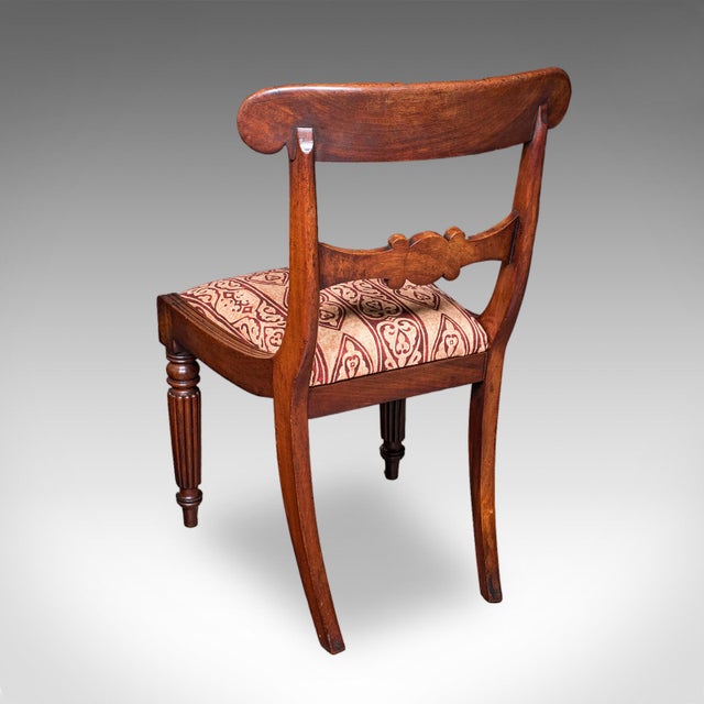 Pair of Antique Hall Chairs, English, Reception Seat, Morning Room, William IV For Sale - Image 4 of 12
