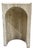 Revelation Modern Travertine Basilica Accent Table For Sale