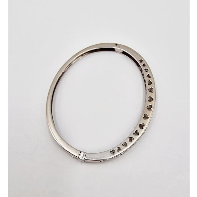 Bracelet in 18 Karat White Gold with 25 Diamonds, 1990s For Sale - Image 6 of 17