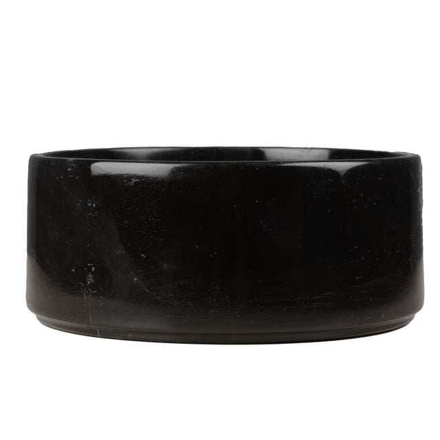 Contemporary Black Marble Joie Fruit Bowl by Nina Magon For Sale - Image 3 of 3