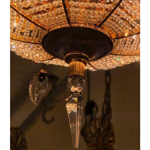 Modern Vintage Flower Luster Chandelier by Bakalowits, 2010s For Sale - Image 3 of 5