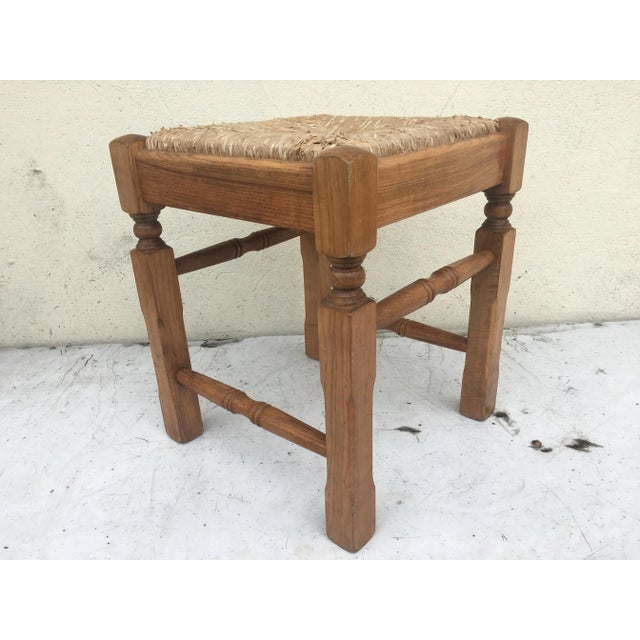 Straw Stool, Germany, 1980s, in Good conditions. Designed 1980 to 1989