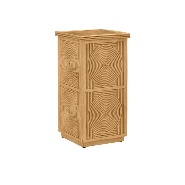 Currey & Company Santos Sea Sand Accent Table For Sale