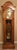 Brown 1990s Howard Miller Oak Grandfather Clock With Kieninger Triple Chime Movement and Moon Dial For Sale - Image 8 of 18