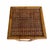 Tan Vintage Bamboo With Woven Rattan Top Plant Stand, Side, Drink Table For Sale - Image 8 of 10