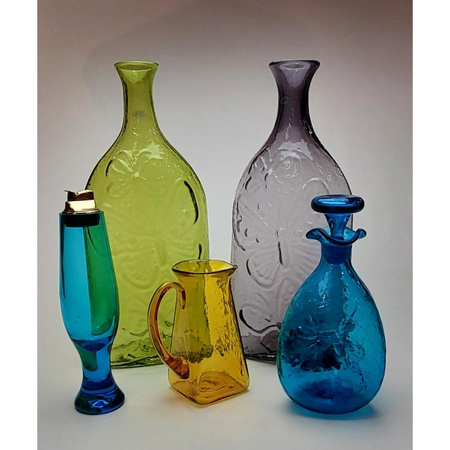 Rare Blenko Butterfly Vase 2006 For Sale - Image 17 of 17