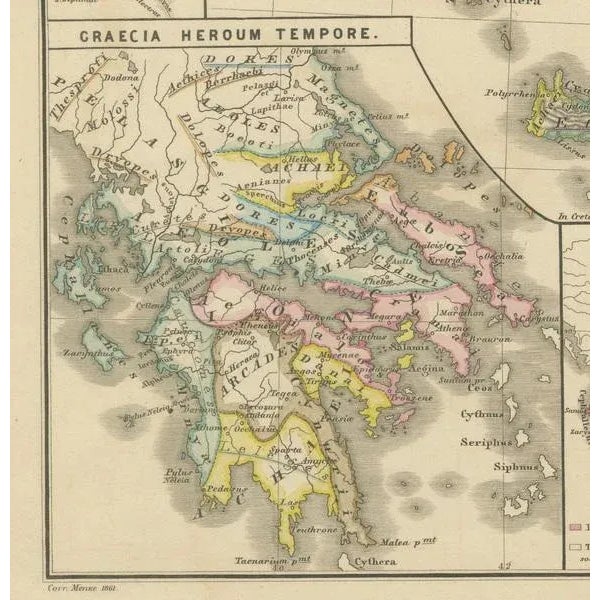 Map of Greece by Aeg, 1880 For Sale - Image 4 of 7