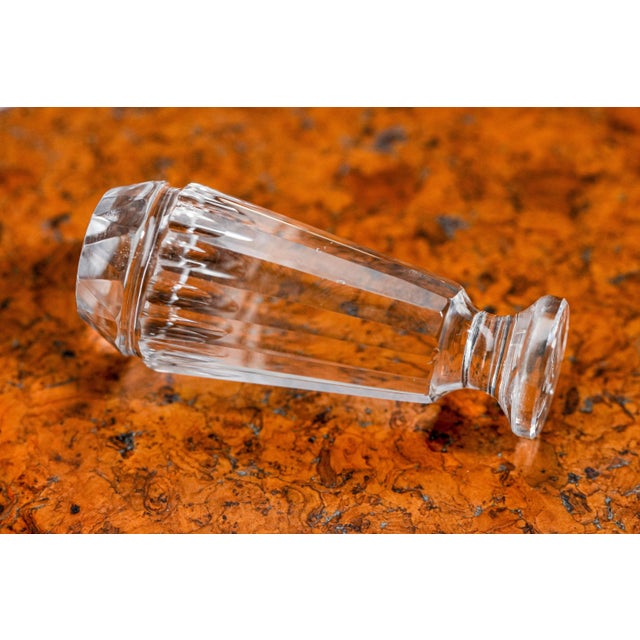 Glass Dazzling Faceted Polished Rock Crystal Victorian Antique Desk Wax Seal "D" Gothic Script Stationary For Sale - Image 7 of 10