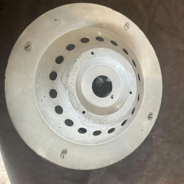 1970s Mid-Century Modern Gilded Metal and Murano Glass Ceiling or Wall Light For Sale - Image 11 of 15