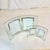 Contemporary 1980s Postmodern Curved Floating Glass and Silver Plate Picture Frames - Set of 2. For Sale - Image 3 of 9