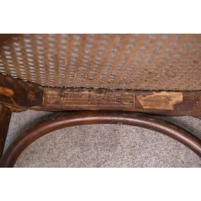 Art Nouveau Bentwood Chairs attributed to Koloman Moser for Jacob and Josef Kohn, 1890s-1910s, Set of 2 For Sale - Image 5 of 14