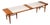 1960s American of Martinsville Walnut & Travertine Coffee Table For Sale