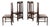 Ash Wood Ingram Low Chairs by Charles Rennie Mackintosh for Cassina, 1980, Set of 4 For Sale