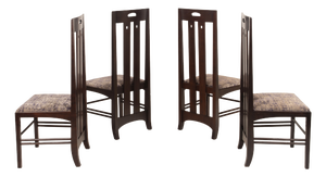 Ash Wood Ingram Low Chairs by Charles Rennie Mackintosh for Cassina, 1980, Set of 4