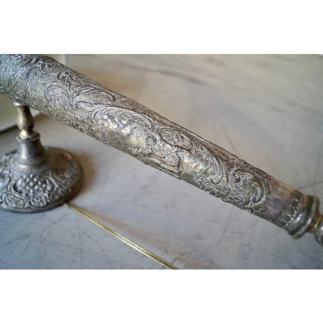 Antique Victorian Aged Brass Wall Sconce For Sale - Image 9 of 12