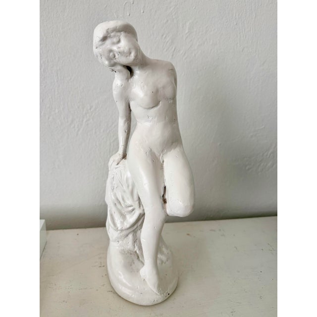 Plaster Woman Sculpture For Sale - Image 4 of 5