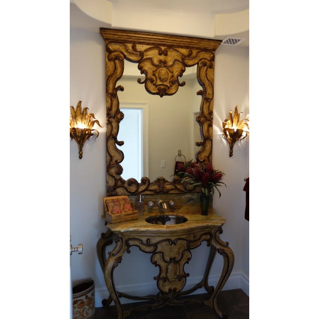 Wood Spanish Baroque Wall Mirror - "Magnificence" For Sale - Image 7 of 7