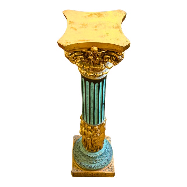 Italian Neoclassical Pedestal Column, 1900 For Sale - Image 4 of 10