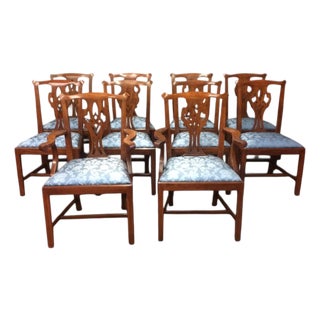 Vintage Dining Chairs, Henkel Harris Furniture, Set of Ten For Sale