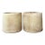 Vintage Ribbed Cement Planters - Pair For Sale