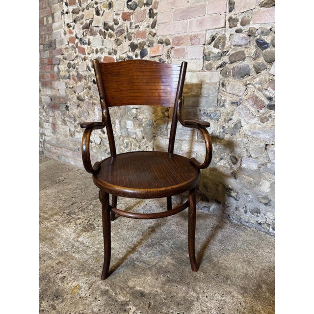 Antique Bentwood Armchair by Fischel, 1890s For Sale - Image 3 of 18