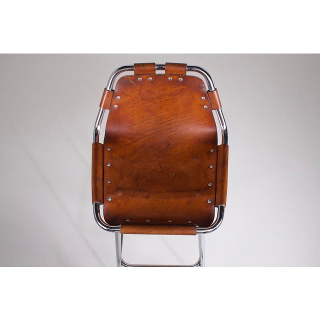 Vintage Leather Bar Stool, 1970s For Sale - Image 9 of 12