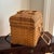 Mid-20th Century Vintage Natural Woven Wicker Utility Basket For Sale - Image 10 of 12