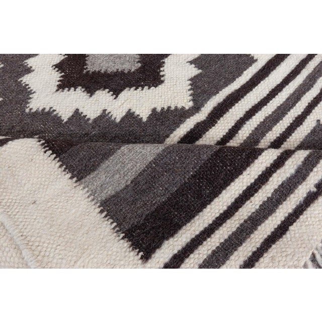 Textile European Folk Stamverband VI Goat Hair Rug by Doris Leslie Blau For Sale - Image 7 of 9