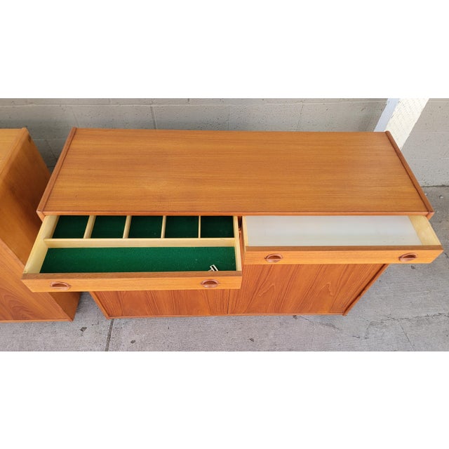 Brown Scandinavian Modern Teak Credenza by Tage Olofsson - A Pair For Sale - Image 8 of 18