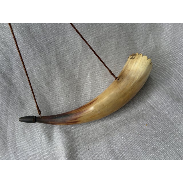 Antique Handmade Powder Horn For Sale - Image 9 of 18