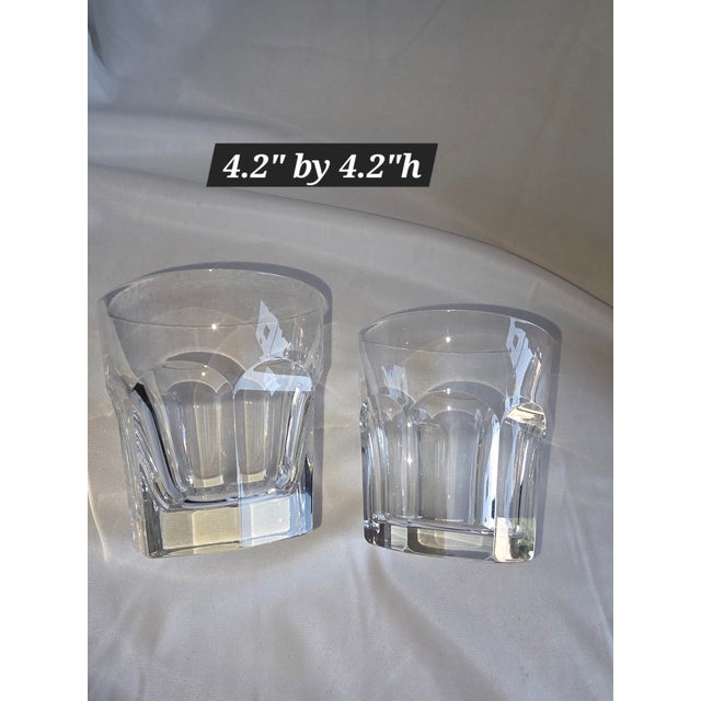 Transparent 1960s Pair of Baccarat Harcourt Glasses For Sale - Image 8 of 13