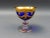 Mid 20th Century Mid 20th Century Interglass Italy 24k Gold Cobalt Blue Crystal Compote Serving Bowls- Set of 6 For Sale - Image 5 of 10